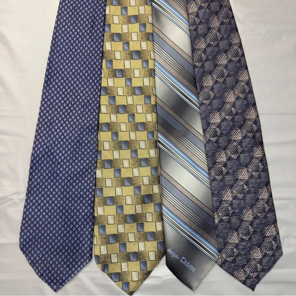 Ralph Lauren, Burma Bibas, Pierre Cardin, and Jacques Carbeau neckties